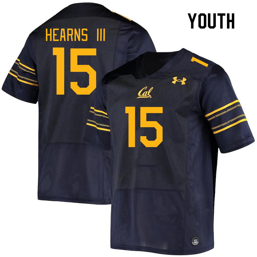 Youth #15 Lu-Magia Hearns III California Golden Bears College Football Jerseys Stitched Sale-Navy